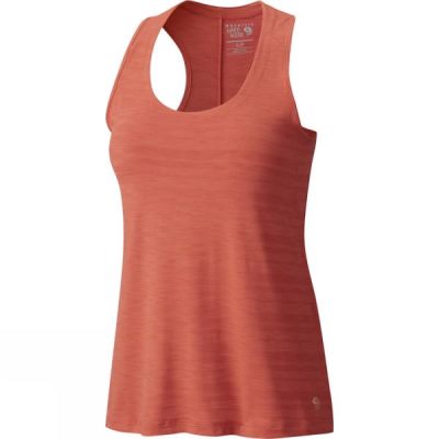 Camiseta Sin Mangas Mountain Hardwear Mighty Stripe Mujer Naranjas - Chile JHR910685